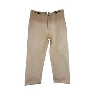 Vintage Wah Maker Frontier Clothing Canvas Work Pants Tan Duck USA Mens 40x30